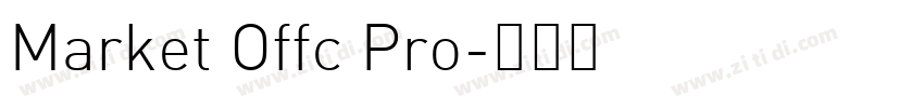 Market Offc Pro字体转换